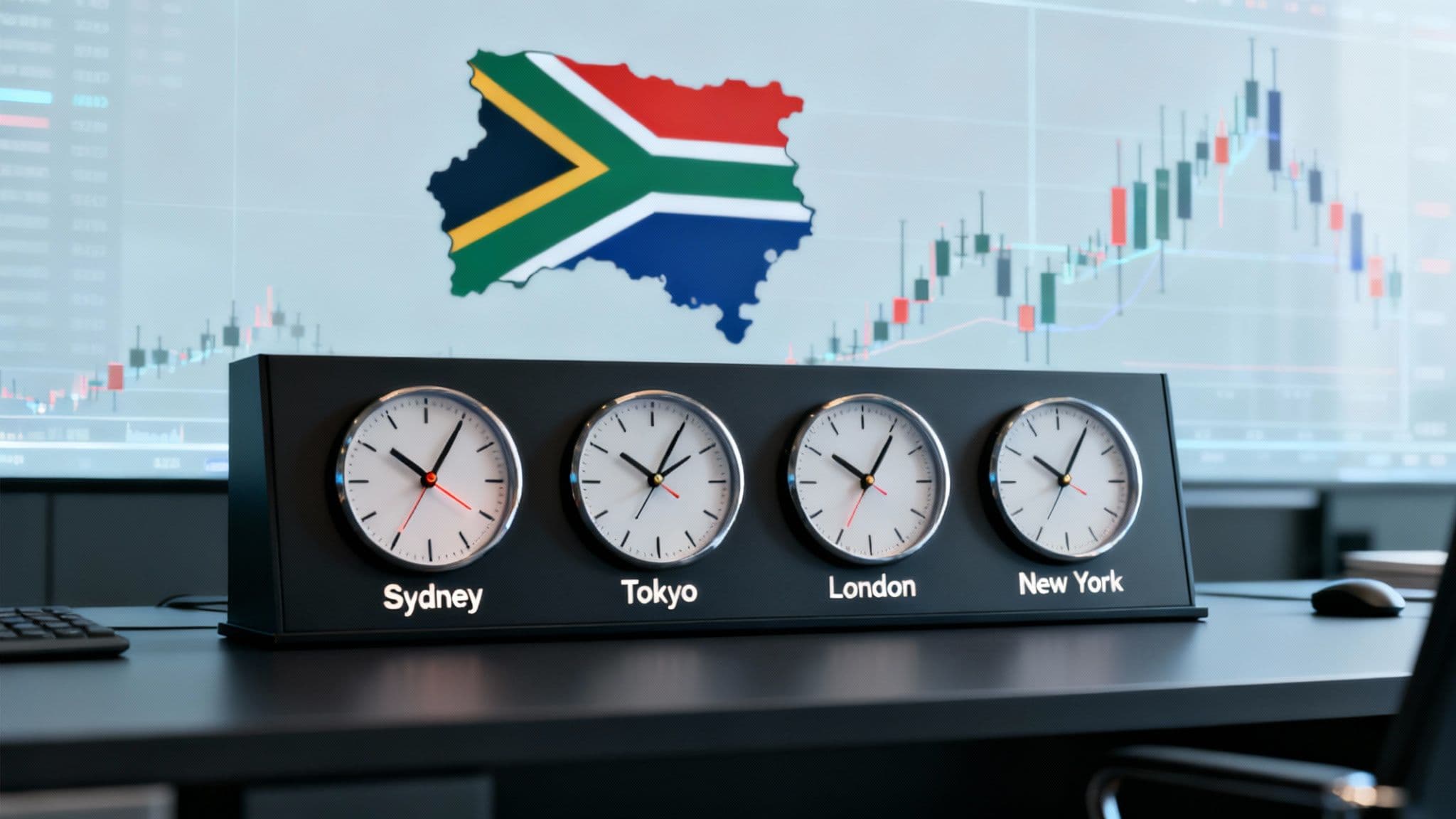 Thumbnail for blog post: Forex Market Times South Africa A Trader's Guide