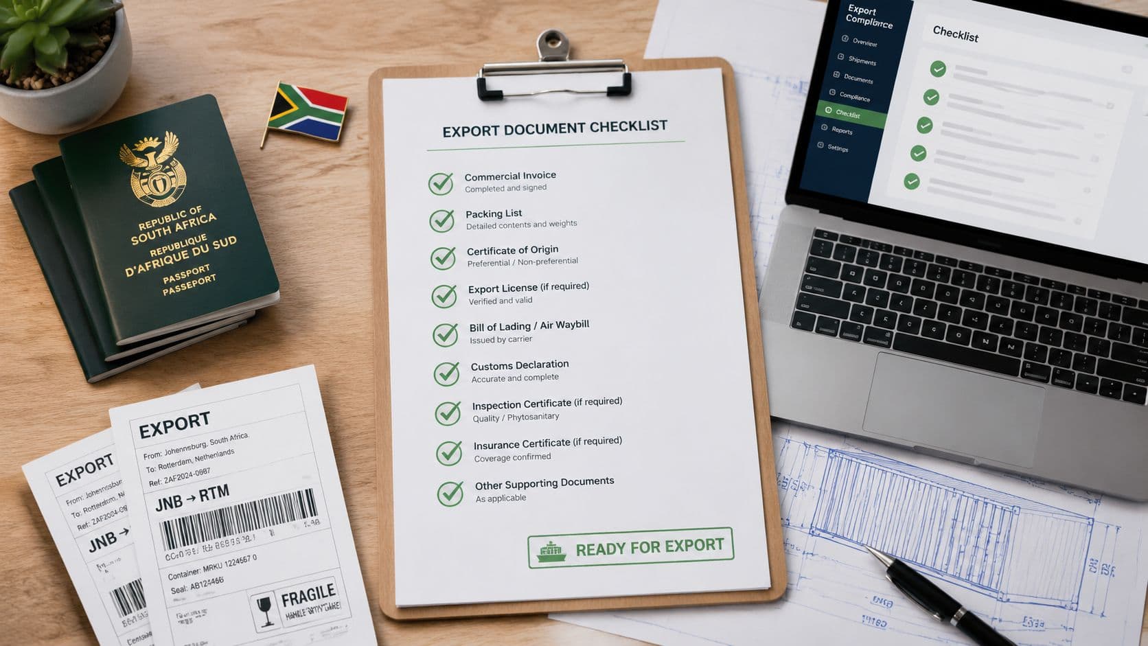 Featured image for blog post: SA Export: Compliance Documentation Checklist