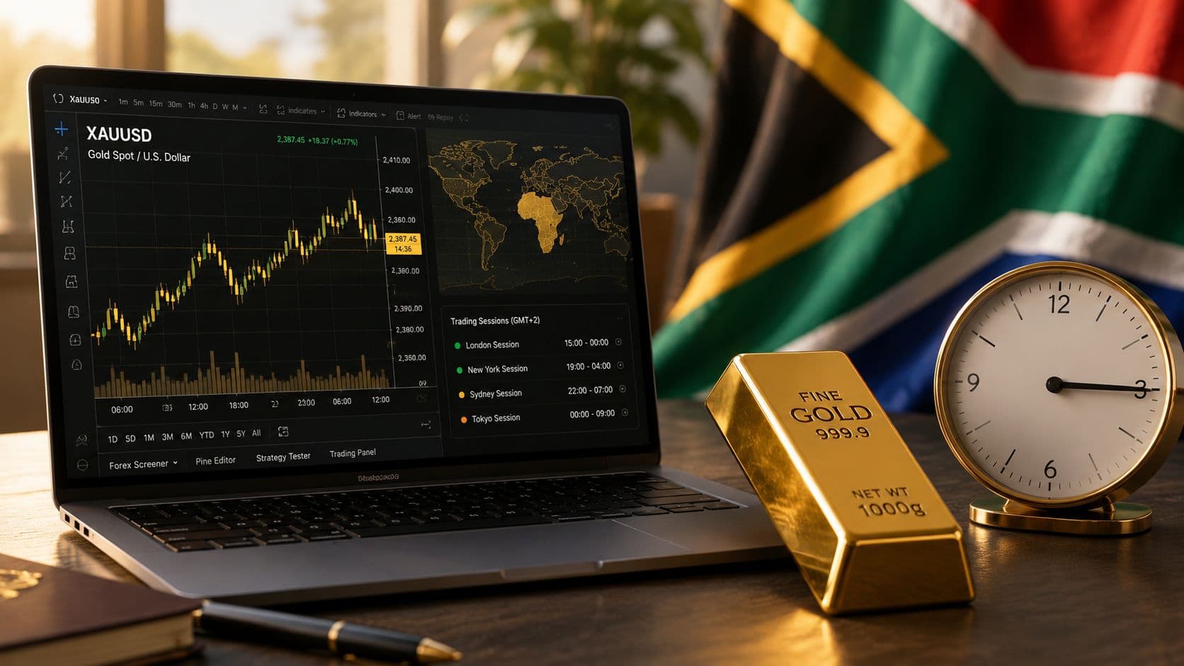 Featured image for blog post: Best Time to Trade XAUUSD in South Africa 2026 Guide